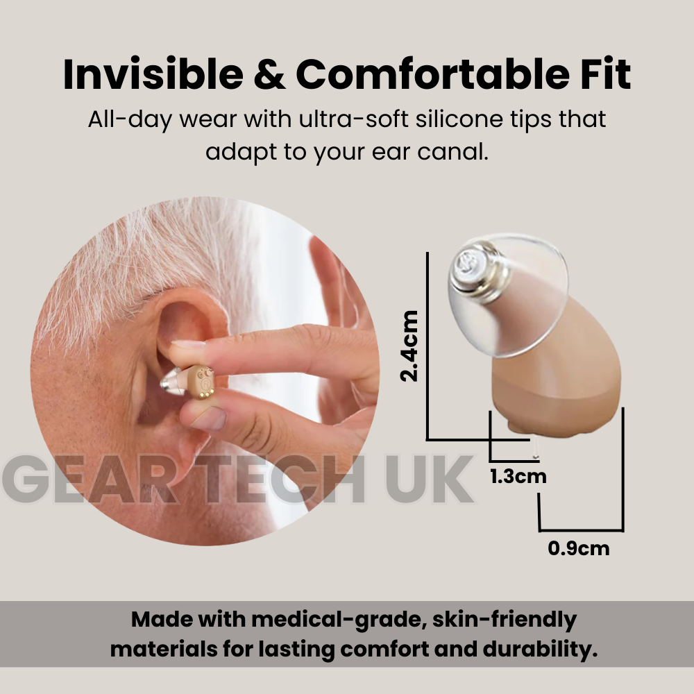 Vény nélkül kapható Bluetooth alkalmazásvezérlésű hallókészülékek Egyesült Királyságban