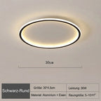 Okrągła lampa sufitowa LED w stylu skandynawskim do salonu i sypialni