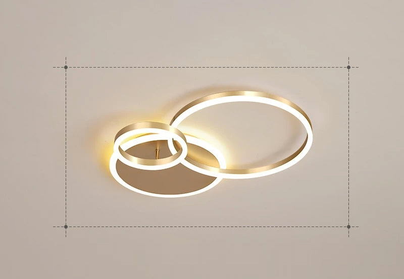 LunaRing LED taklampe med mykt, rolig ambient lys