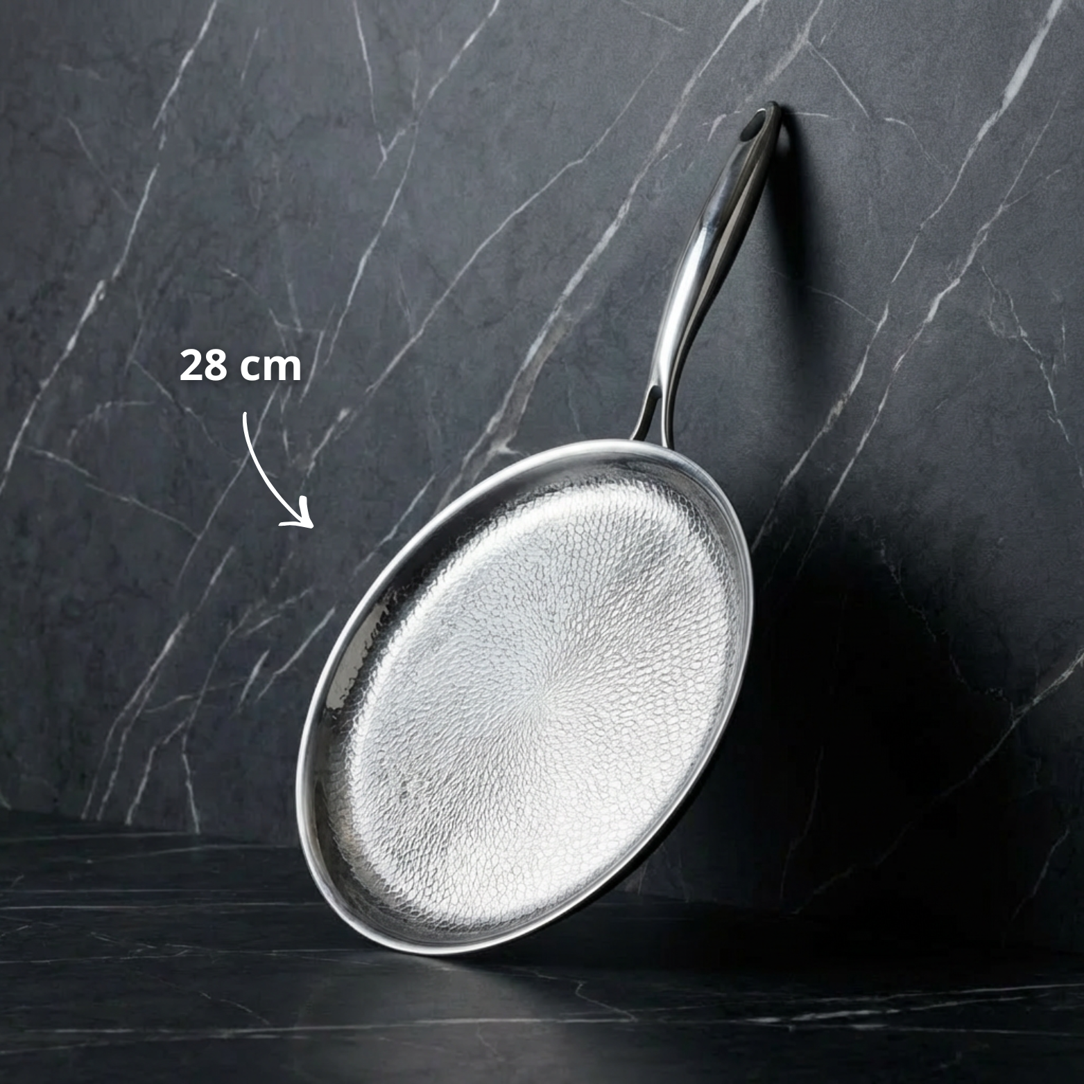 Pure Titanium Deep Frying Pan Uncoated Cookware For Everyday Use