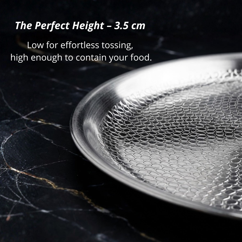 Pure Titanium Deep Frying Pan Uncoated Cookware For Everyday Use