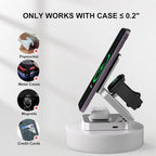 شاحن لاسلكي مغناطيسي صغير قابل للطي لأجهزة iPhone وAirPods