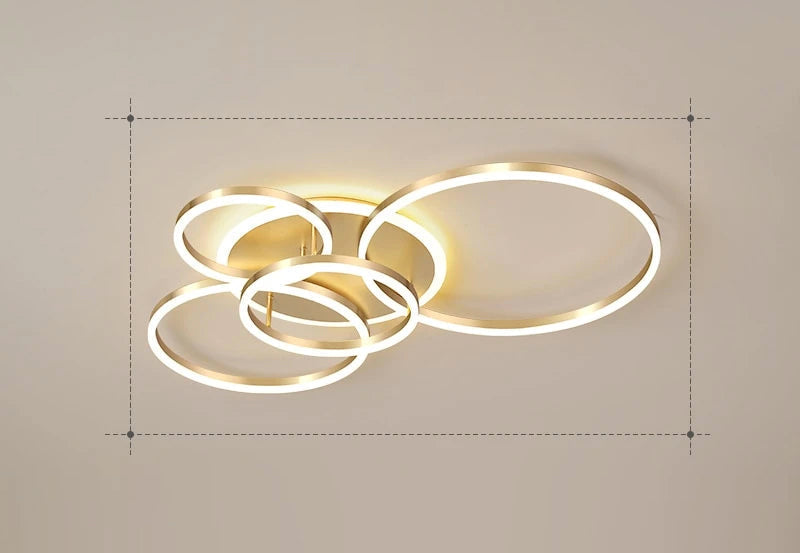 LunaRing LED taklampe med mykt, rolig ambient lys