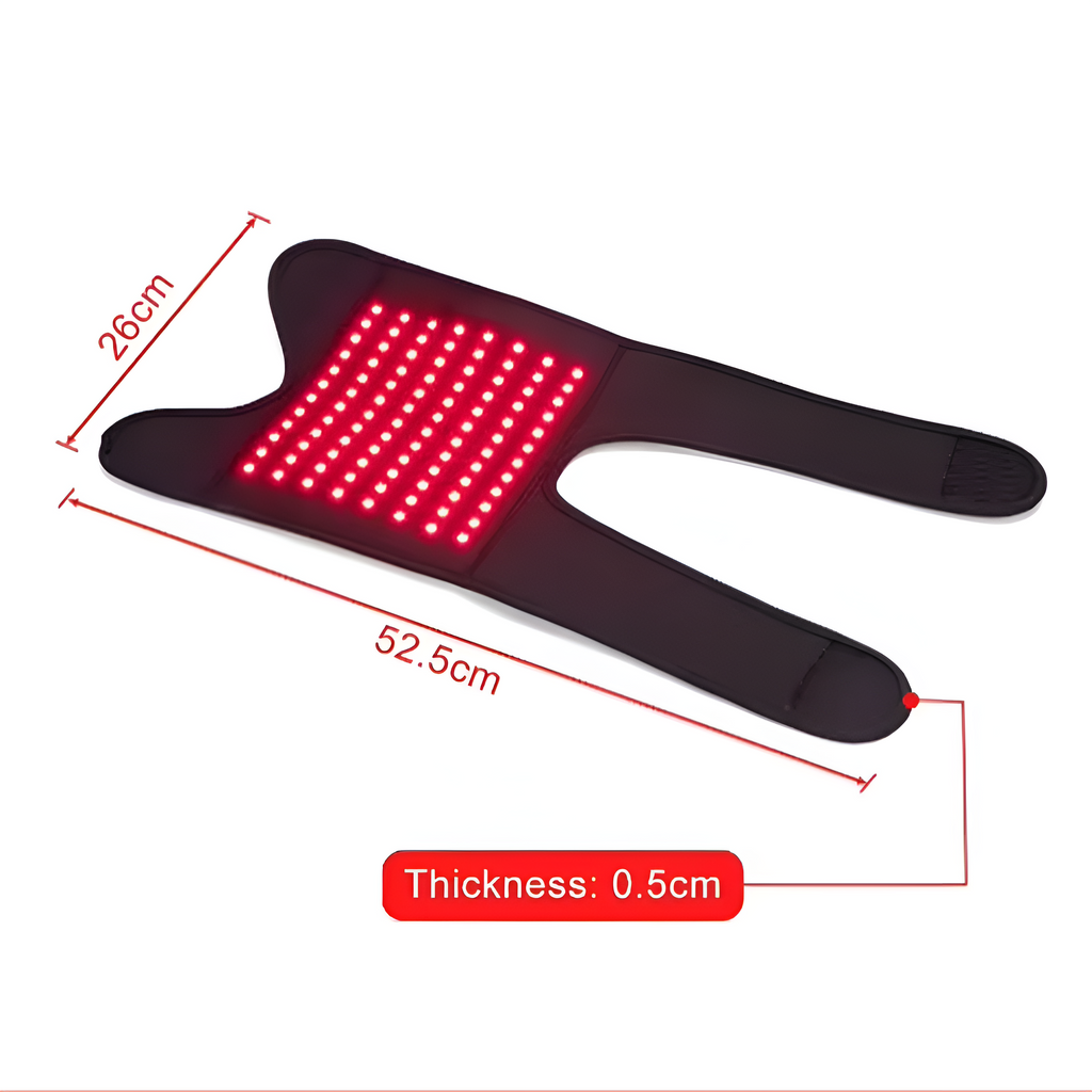 Faja para rodilla recargable LumaKnee con luz roja para alivio de la artritis y las articulaciones