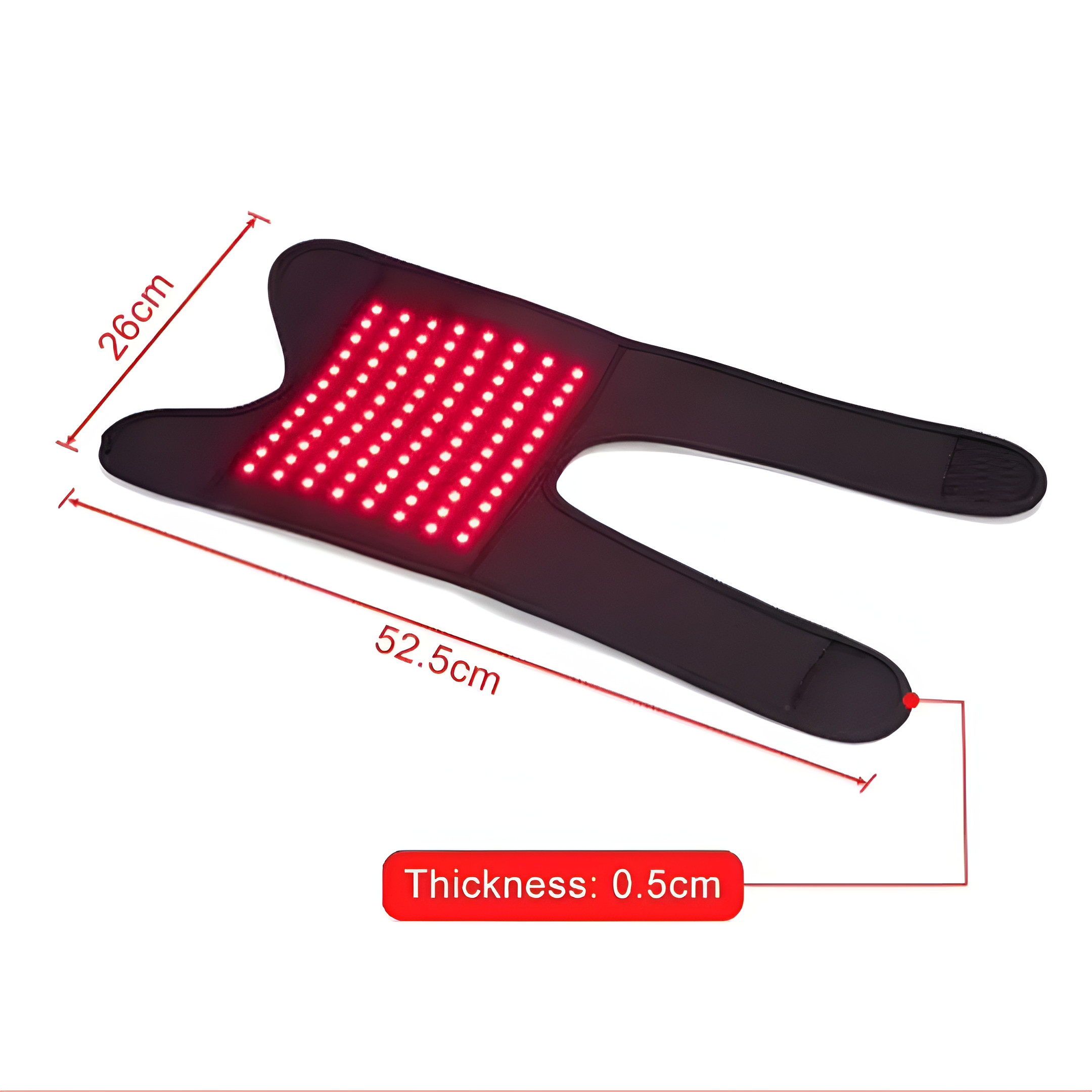 Faja para rodilla recargable LumaKnee con luz roja para alivio de la artritis y las articulaciones