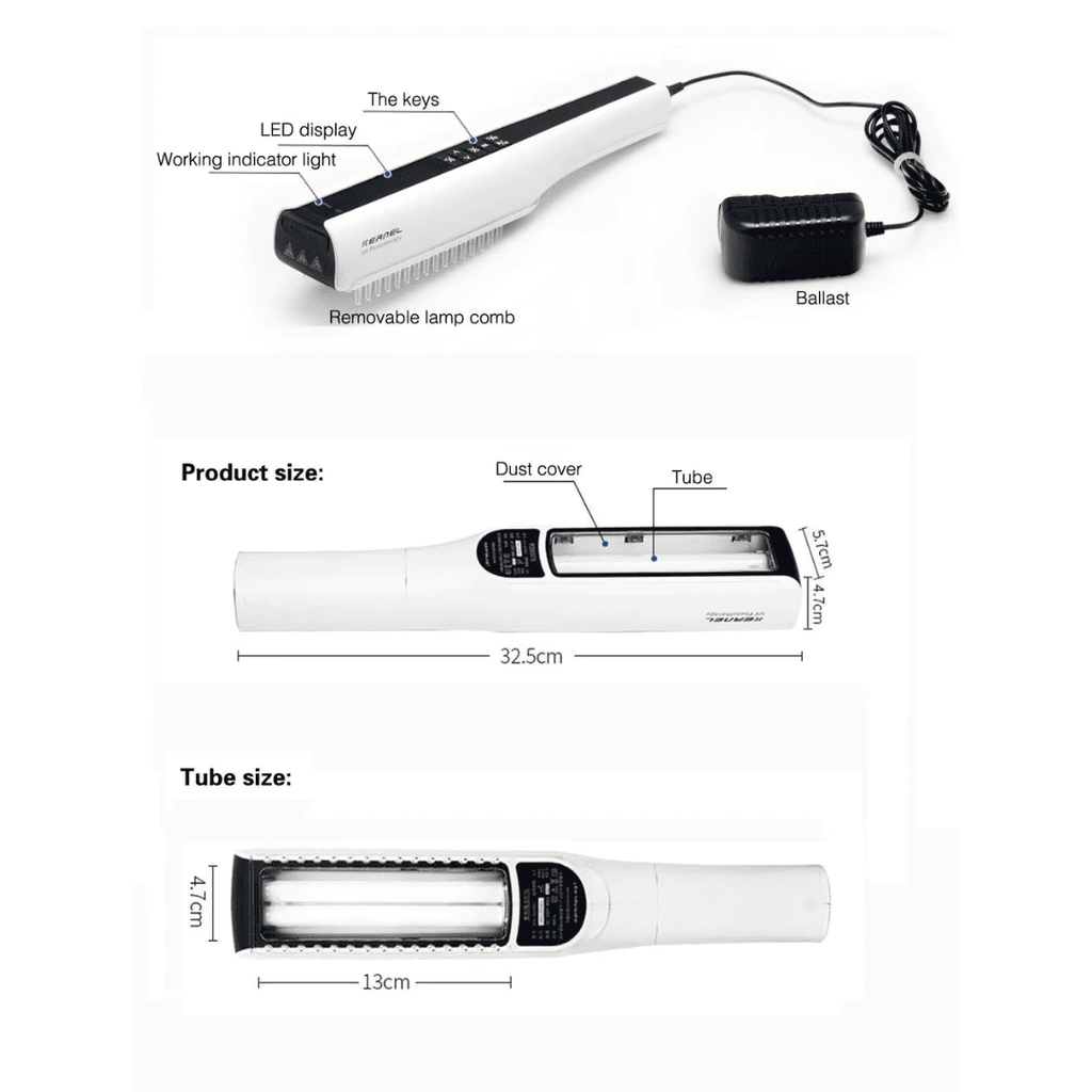 ルマラ ポケットUVB光線療法ランプ 311nm 乾癬および白斑症用