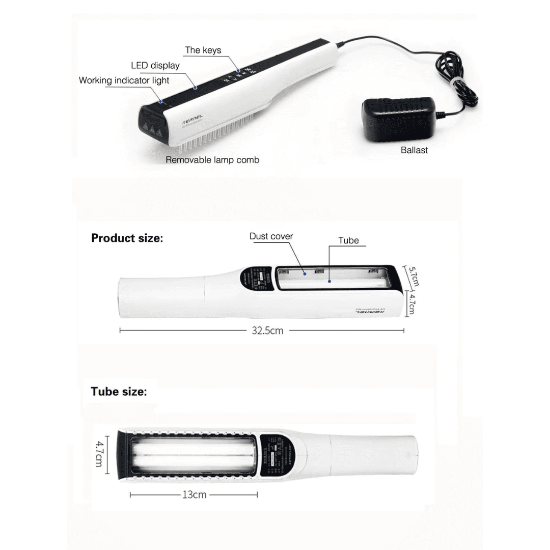 ルマラ ポケットUVB光線療法ランプ 311nm 乾癬および白斑症用