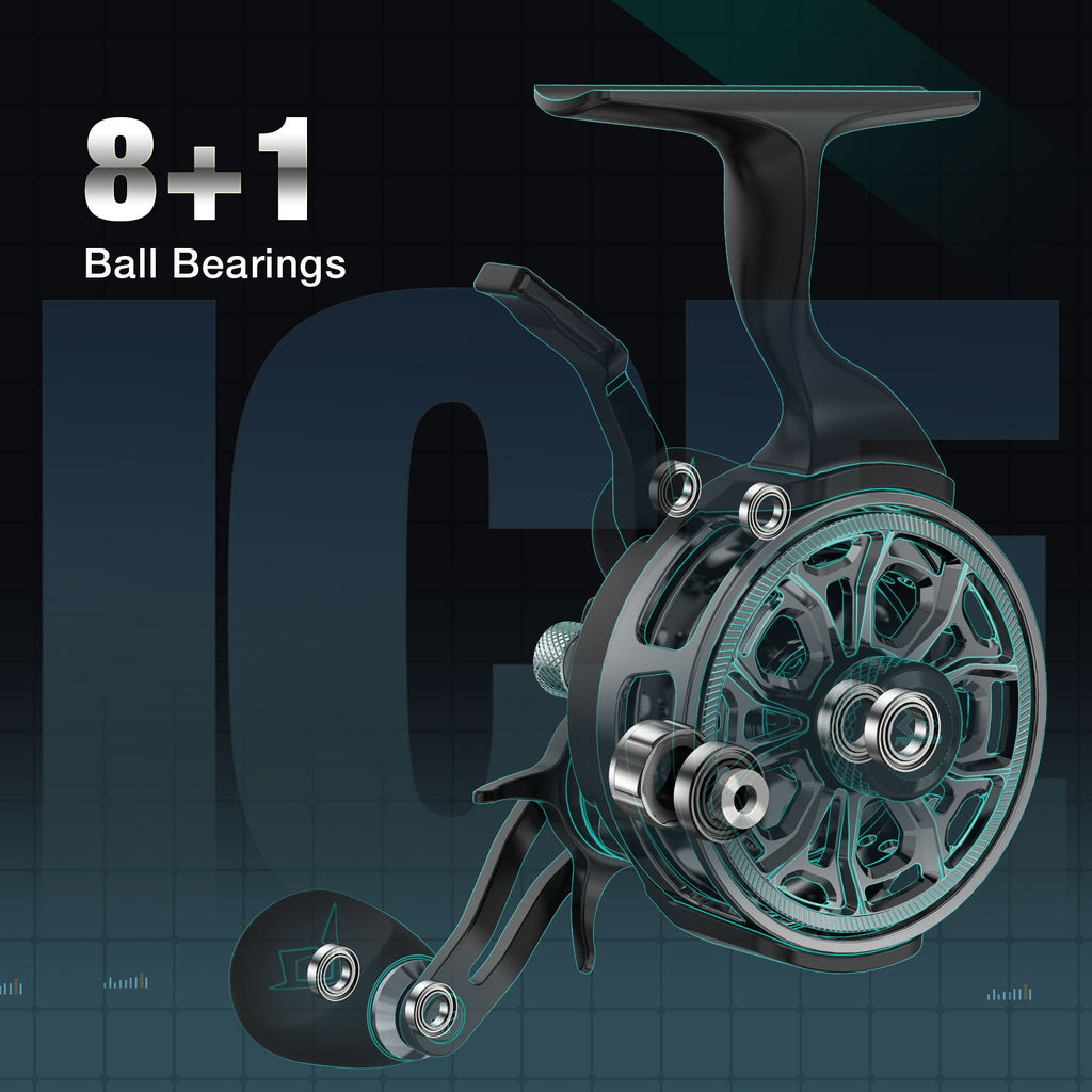 بكرة صيد الثلج Petprovac ICX Carbon، ترقية الهيكل، نظام إسقاط مغناطيسي، بكرة صيد الثلج الخطية