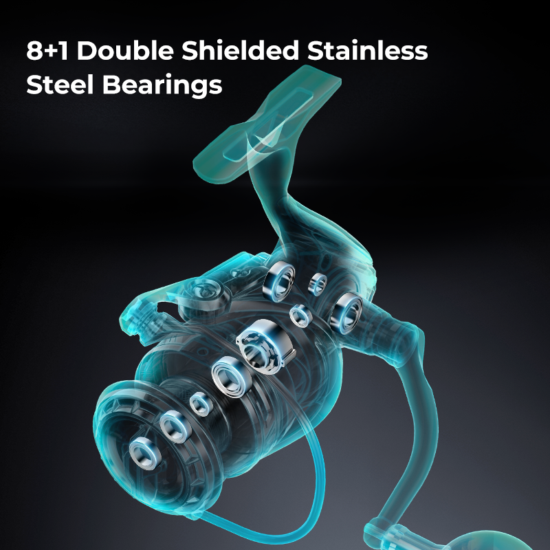 بكرة صيد دوارة PetprovacNautiX للمياه المالحة بجسم من الألمنيوم