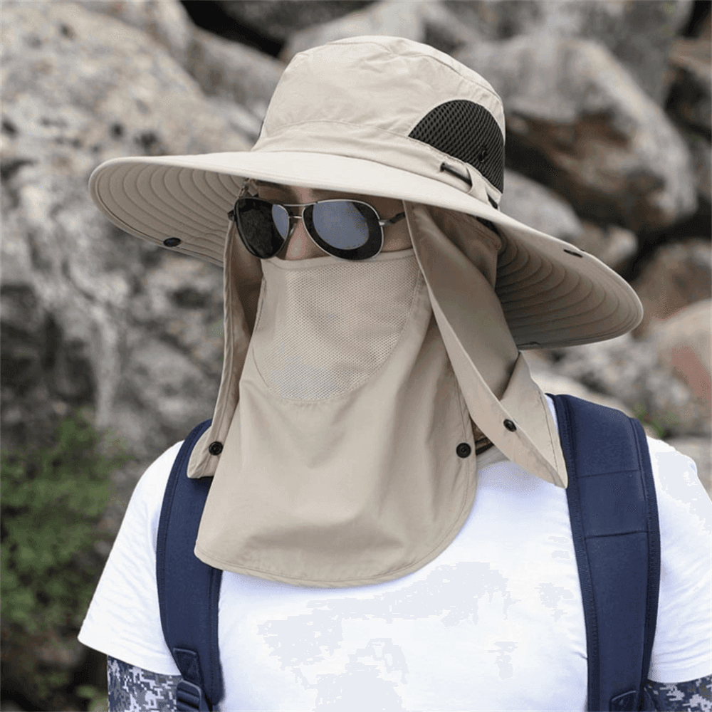 Breathable Fishing Hat With Wide Brim And Sun Protection