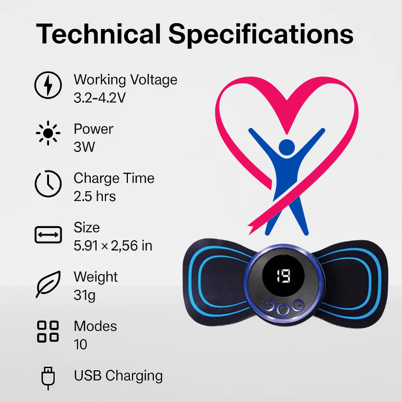 Pad EMS NeuroPulse Untuk Melegakan Sakit Sciatica Dan Bahagian Bawah Belakang