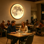 Lampu Suasana Bulan Noctara Boleh Laras Cahaya Ambien untuk Bilik Tidur dan Ruang Tamu