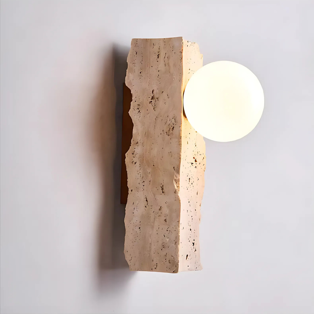 Orion Stone Wall Sconce Handcrafted G9 LED Lighting