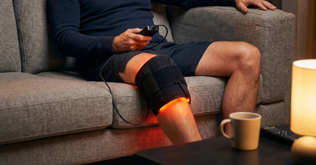 KneeRevive Pro Almofada de Terapia de Luz Vermelha – Envoltório de Suporte para Joelhos 660nm e 850nm