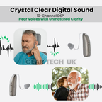 クラリボ 充電式 耳かけ型 補聴器 雑音抑制機能付き