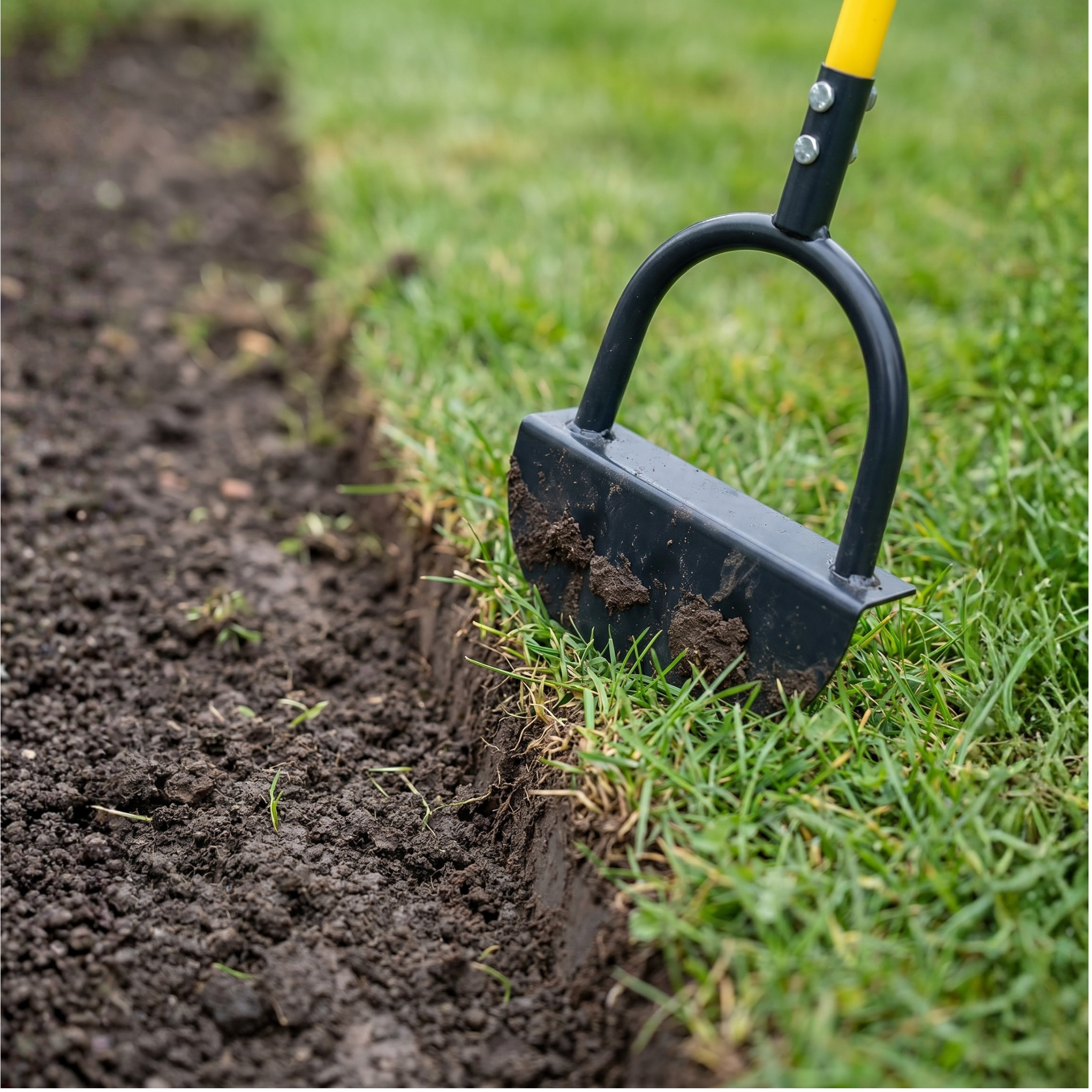 EdgeMaster Lawn Edger | Half-Moon Design with Wavy Edge | Manual Tool for Clean Lawn Edges & Beds
