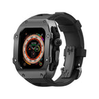 Kirell Arc Series Stainless Steel Case With Fluoro Rubber Band For Apple Watch Ultra