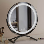 Vanity Mirror With Dimmable LED Light And 360 Degree Rotation, Touch Control