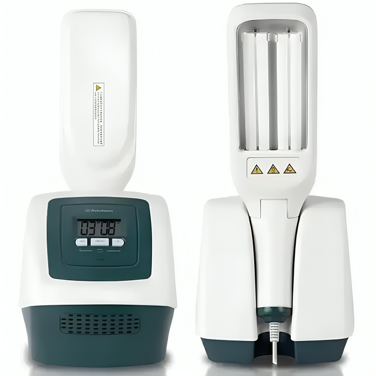 مصباح نوفالوكس للعلاج الضوئي المنزلي بالأشعة فوق البنفسجية ب لعلاج الصدفية، البهاق، والأكزيما