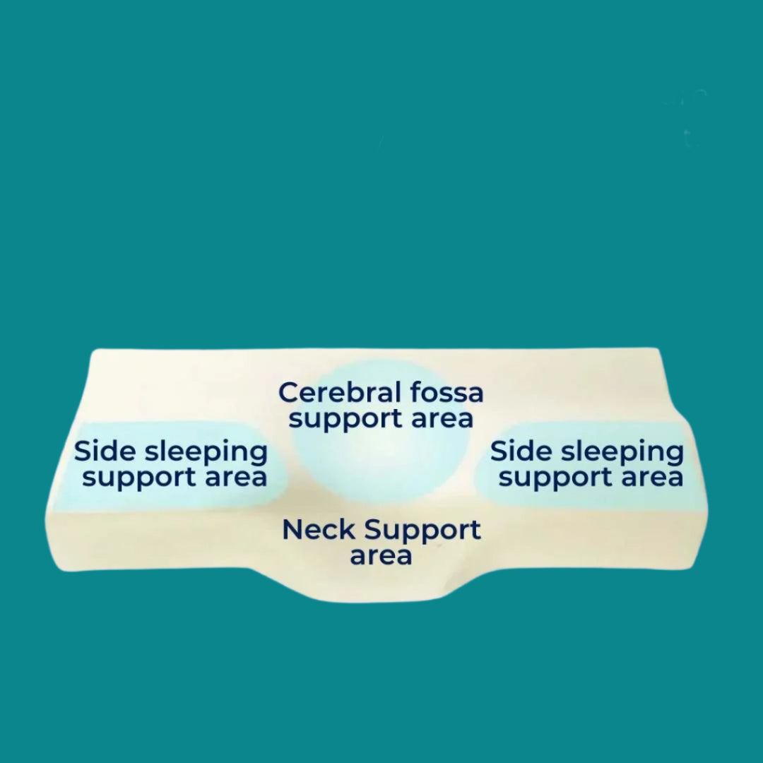 NexaRest メモリーフォーム ネックピロー | 形状に沿った睡眠サポート