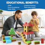 Set di Blocchi Magnetici STEM per Bambini Kit di Apprendimento Creativo