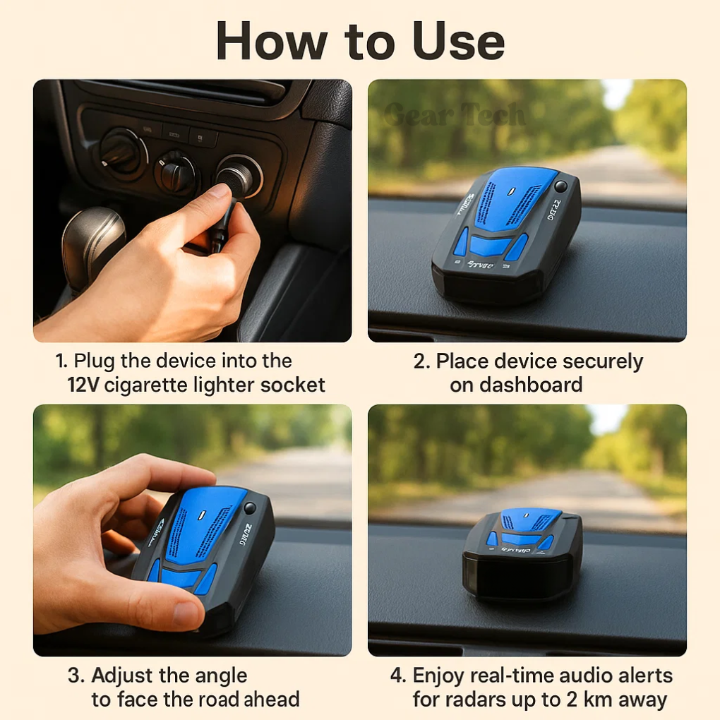 Kirrea UK Radar Detector Long-Range Speed Camera Alert | Petprovac ...