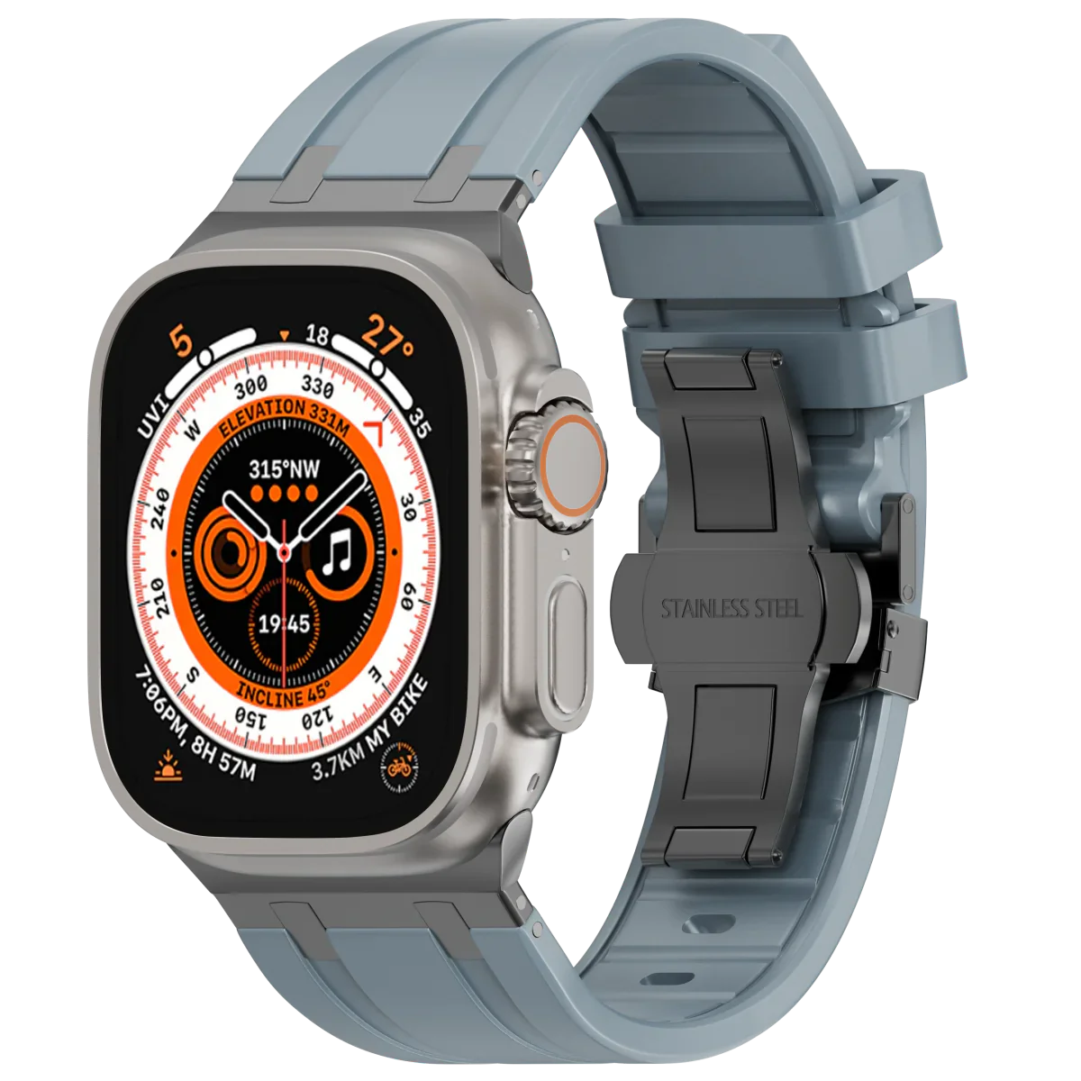 Vellora silikonový pásek s motýlkovou sponou pro Apple Watch | Petprovac