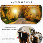 JetLite Retro Open Face Helmet KA2 Featherlight For Riders