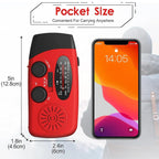 NovaPulse ソーラーパワーバンク付き手回しラジオ＆内蔵懐中電灯