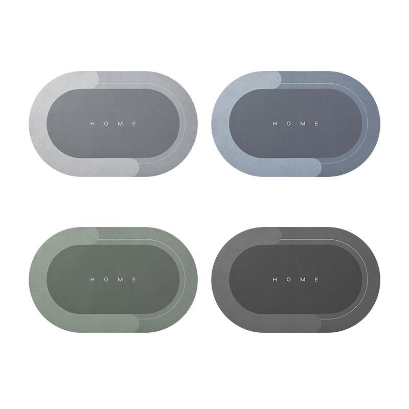 アウレア クイックドライ バスマット プラッシュ 吸収性 ラグ ラグジュアリー