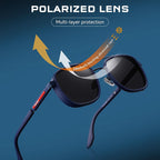 Retro Polarized Sunglasses With Lightweight Frames For Outdoor Enthusiasts