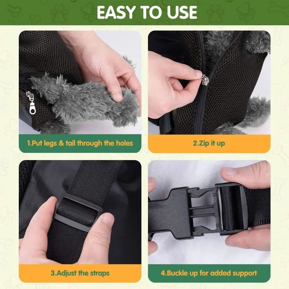 Mochila transportadora transpirable AeroPaw para gatos para viajes