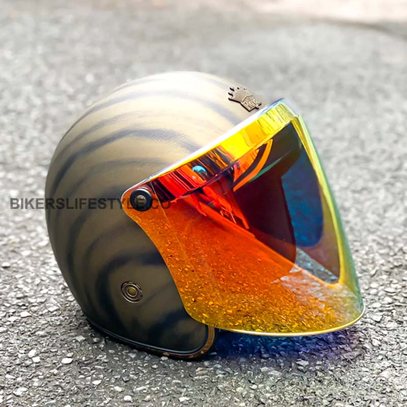 BKS65 Vintage Rider Visor With Anti Fog UV Proof Polycarbonate