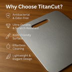 Alera orvosi minőségű titán vágódeszka, nem porózus