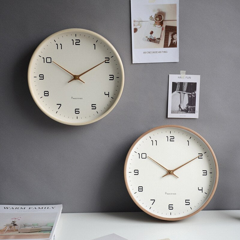 Scandinavian Minimalist Wooden Clock For Modern Interiors