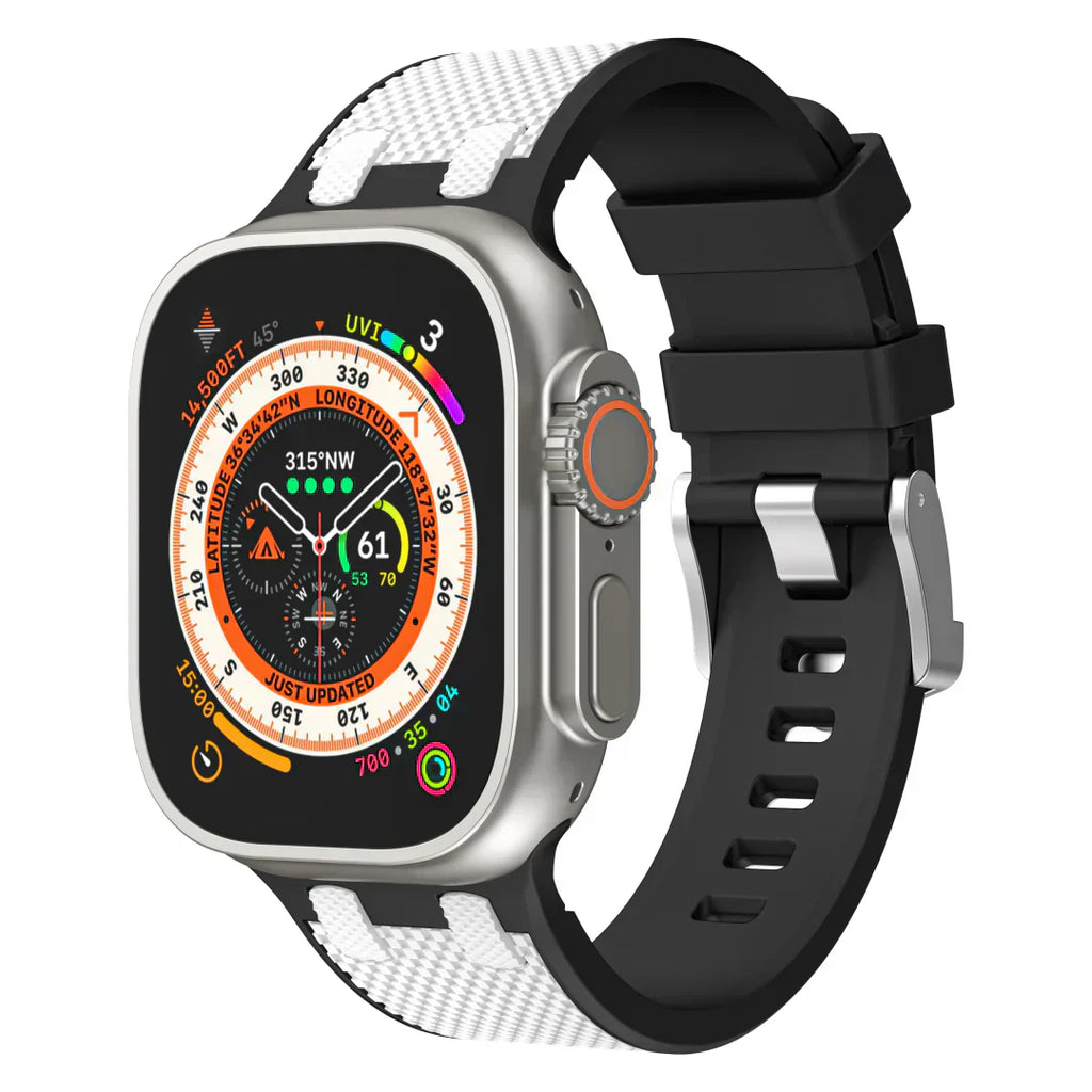 Aeria | Tweekleurige siliconen band voor Apple Watch | Petprovac