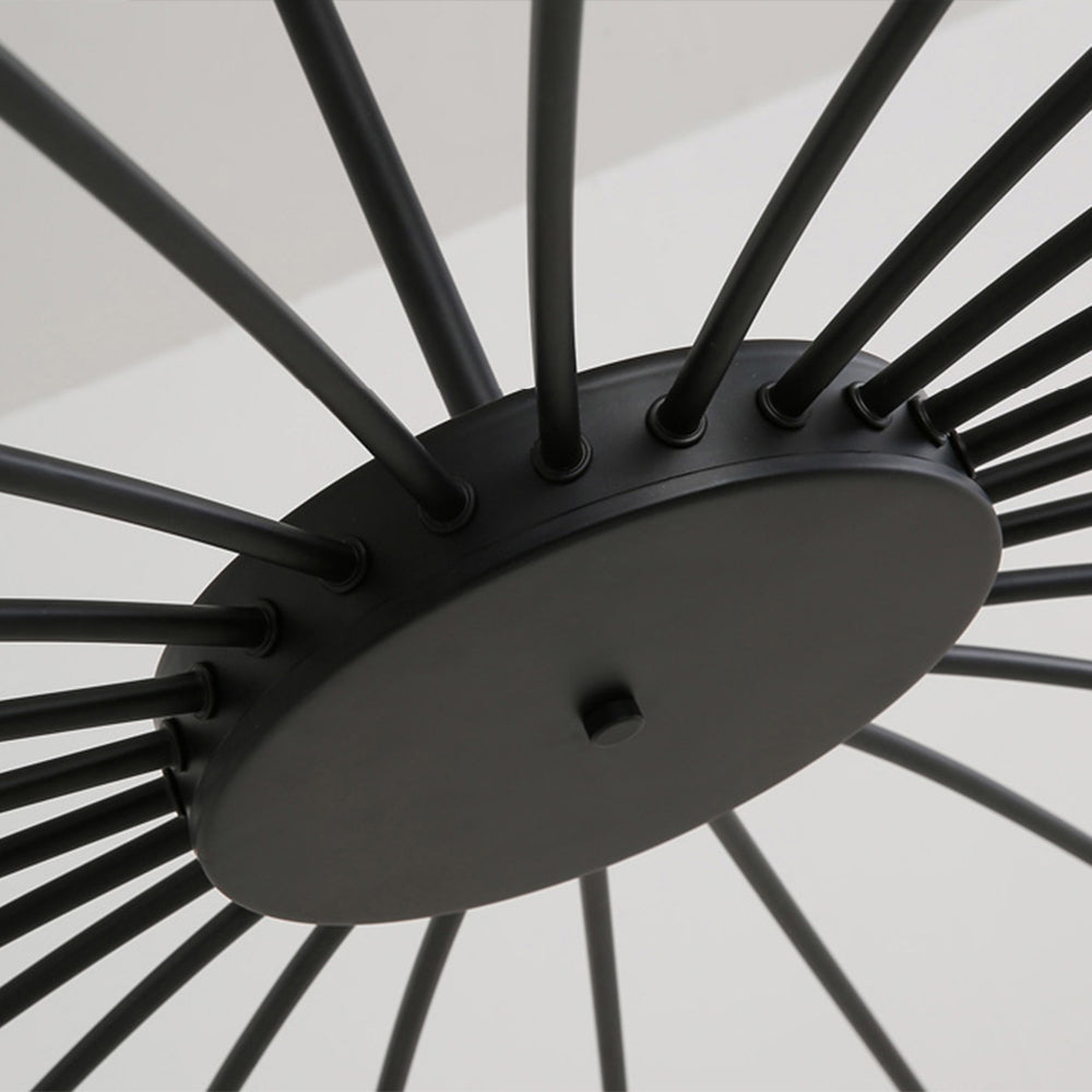 NovaLuxe gouden en zwarte LED-kroonluchter voor woonkamers, kantoren, slaapkamers