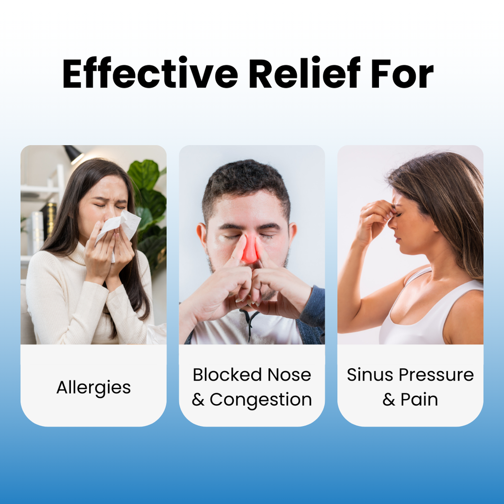 Electric Dual-Action Nasal Rinse & Suction Device for Daily Sinus Cleansing & Clear Breathing