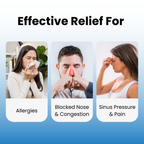 Electric Dual-Action Nasal Rinse & Suction Device for Daily Sinus Cleansing & Clear Breathing