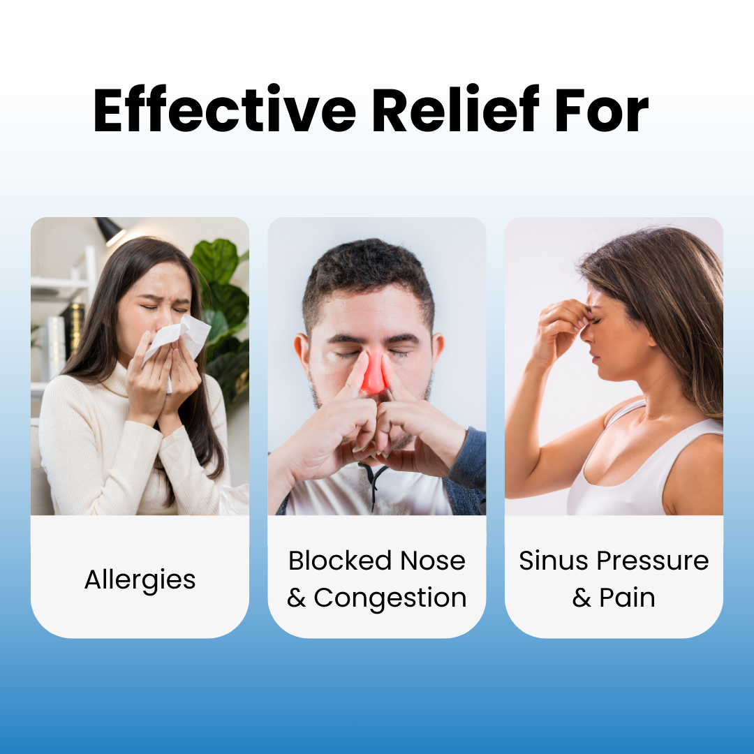 Electric Dual-Action Nasal Rinse & Suction Device for Daily Sinus Cleansing & Clear Breathing