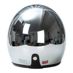 AstraVelo Silber 3/4 Helm DOT und ECE zertifiziert Retro