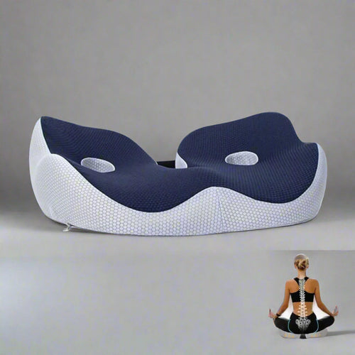 AetherFlex Ergonomic Memory Foam Seat Cushion for Posture Support