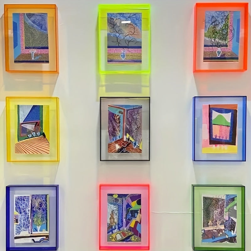 PrismaEdge Gennemsigtig Billedramme Med Farvet Kant