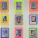 PrismaEdge Gennemsigtig Billedramme Med Farvet Kant