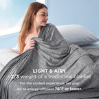 ChillQuilt Cooling Blanket Breathable Lightweight For Hot Sleepers