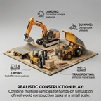 Premium Metal Remote Control Construction Vehicle for Realistic Operation and Precision Play