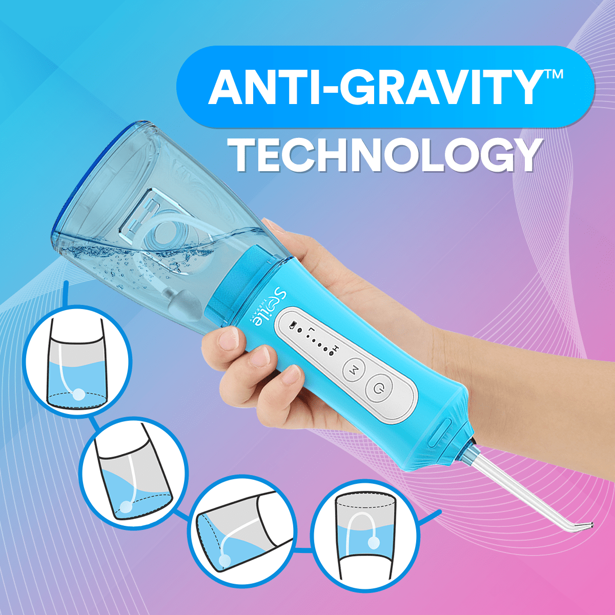 Vízsugaras fogköztisztító Pro – Erő, Pontosság és Teljes Frissesség