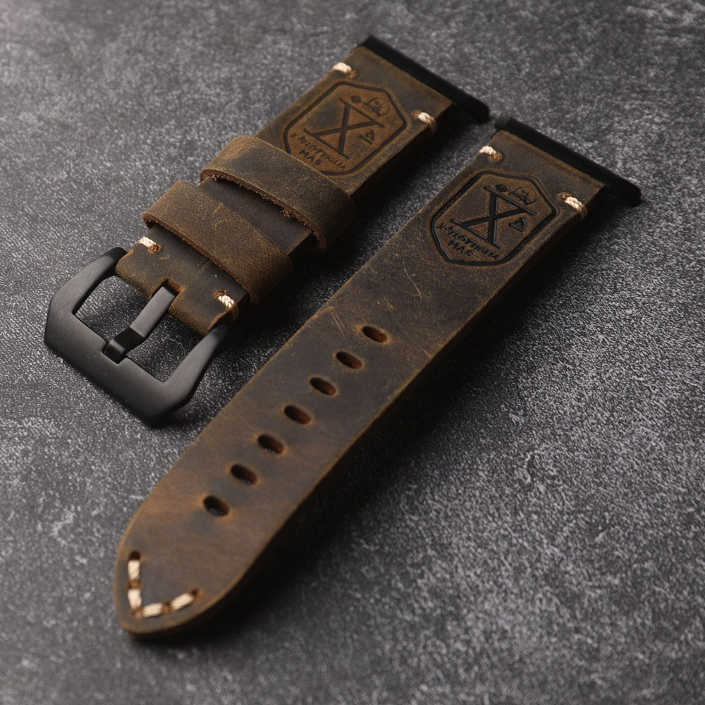 Brookmere vintage leren band compatibel met Samsung Watch Ultra