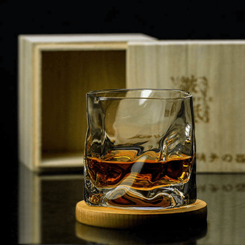 Bicchiere da whisky Astra Kiriko Crumple Artigianato Edo