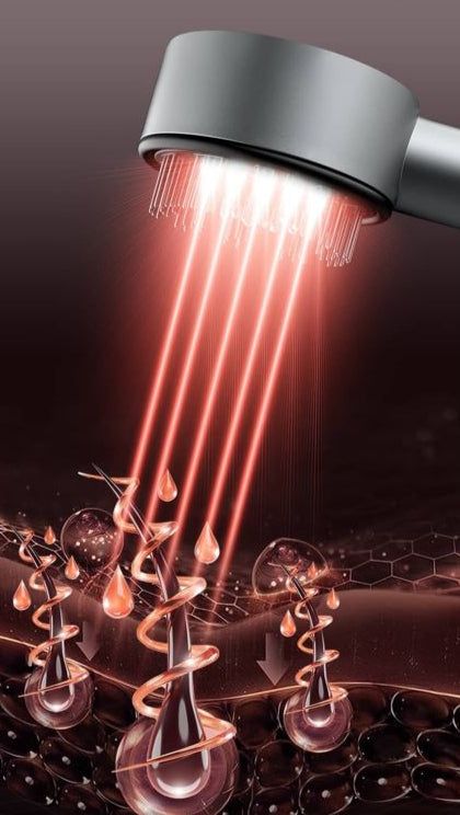 Massageador de Couro Cabeludo com LED Infravermelho para Crescimento Capilar com Óleo para Mulheres